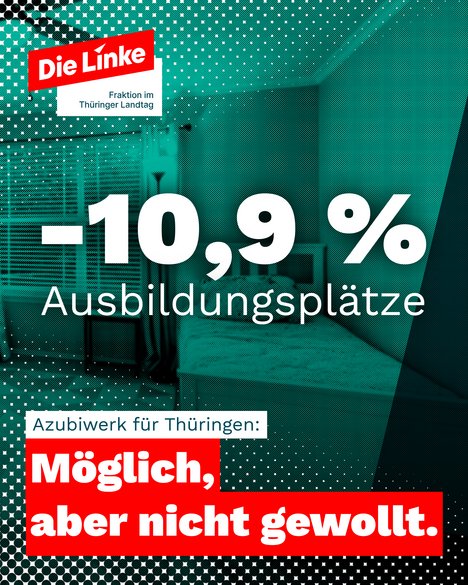 -10,9 % Ausbildungsplätze 